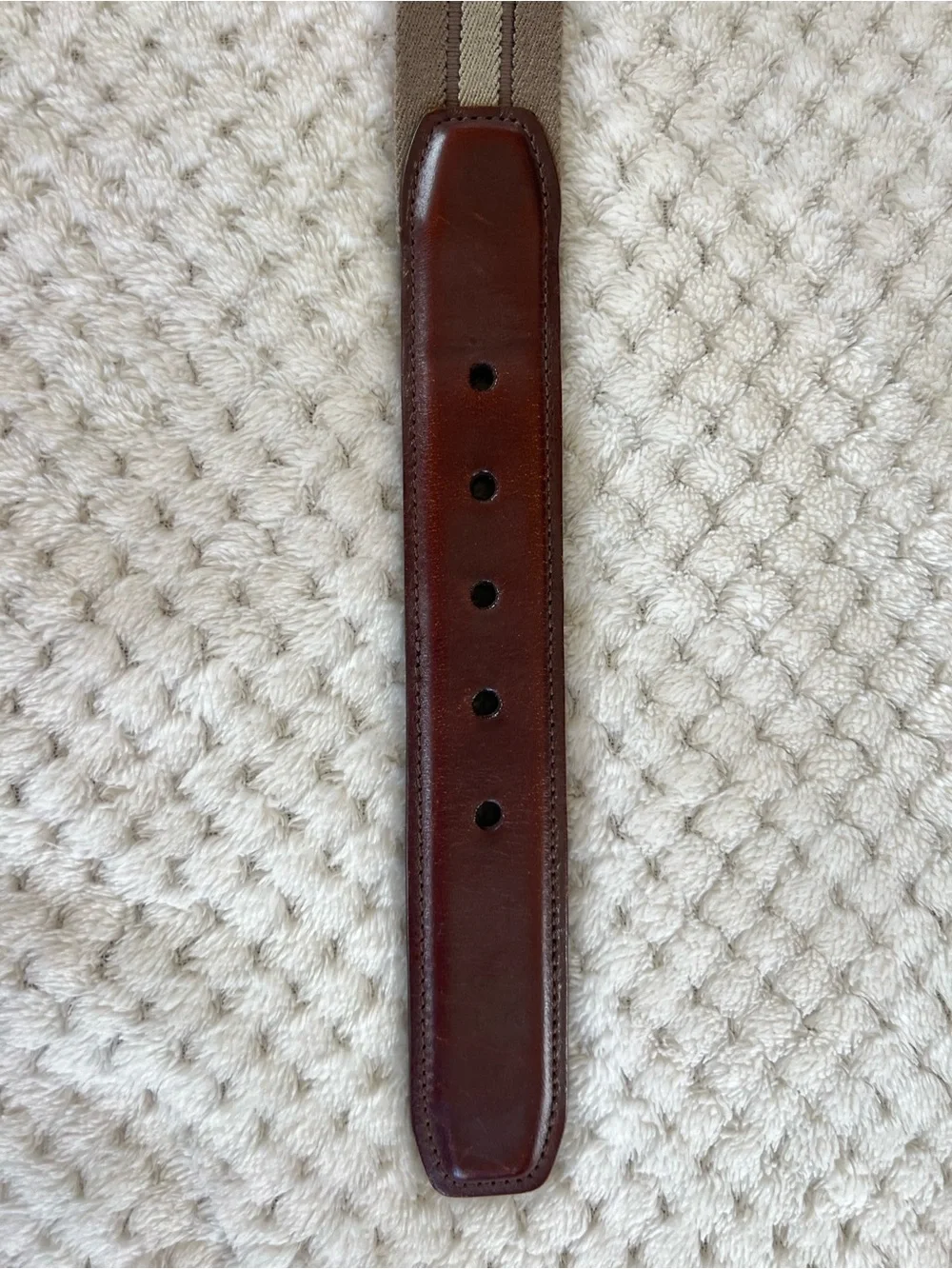 Vintage Dockers Heritage Leather Canvas Stretch Cord Casual 11DK03 Belt- SZ 36